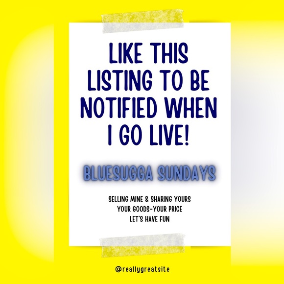 Handbags - 💙Bluesugga’s Show Notification Like this listing to be notified when I go LIVE!
